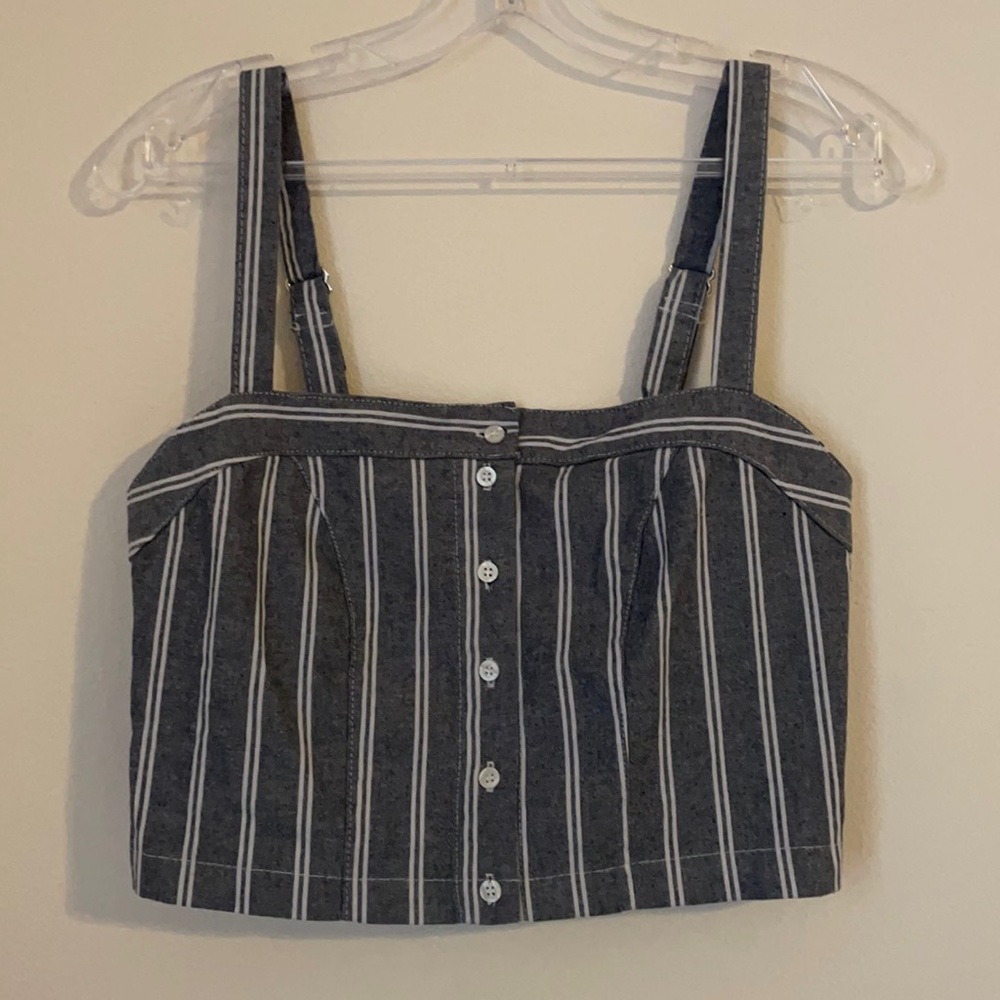 Brandy Melville Adjustable Strap Stripes Tank